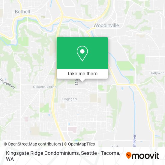 Kingsgate Ridge Condominiums map