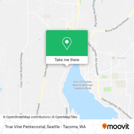 Mapa de True Vine Pentecostal
