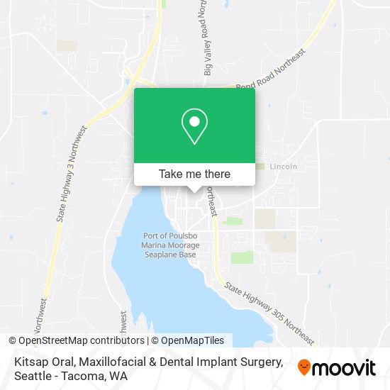 Mapa de Kitsap Oral, Maxillofacial & Dental Implant Surgery