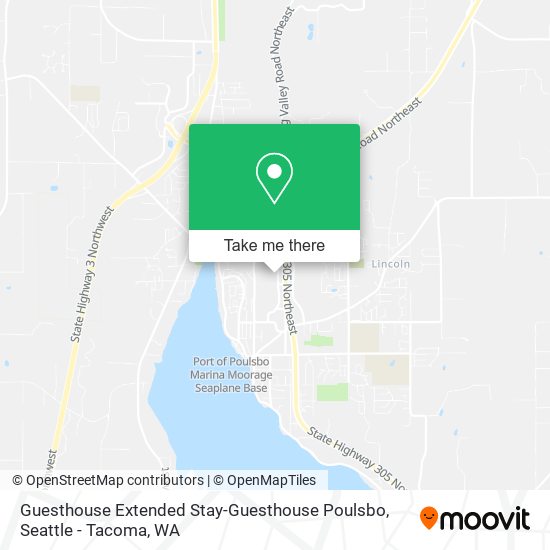Guesthouse Extended Stay-Guesthouse Poulsbo map