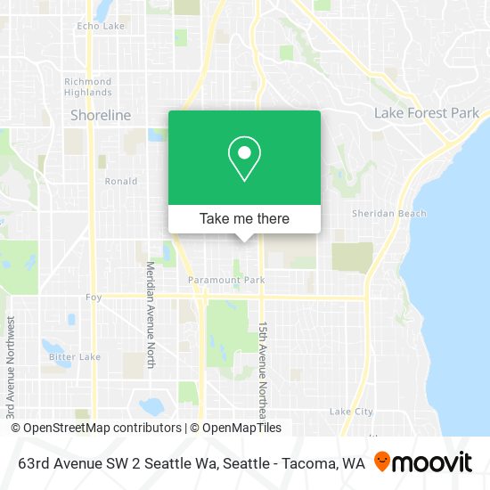 Mapa de 63rd Avenue SW 2 Seattle Wa