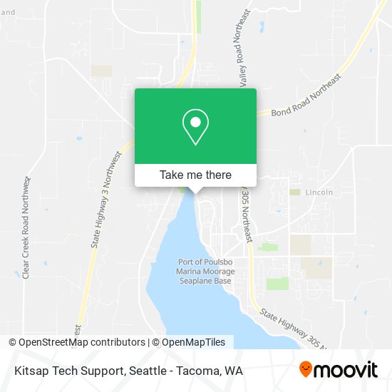 Mapa de Kitsap Tech Support