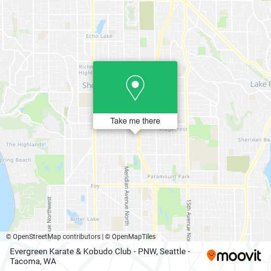 Evergreen Karate & Kobudo Club - PNW map