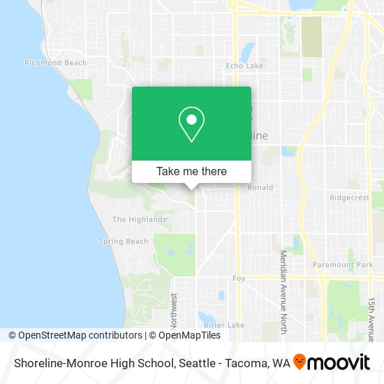 Shoreline-Monroe High School map