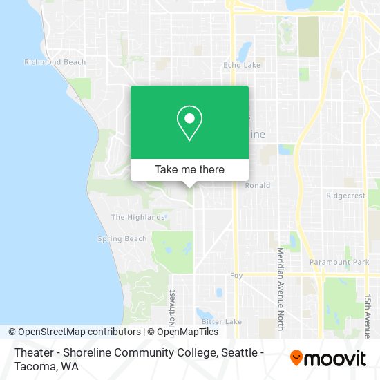 Theater - Shoreline Community College map