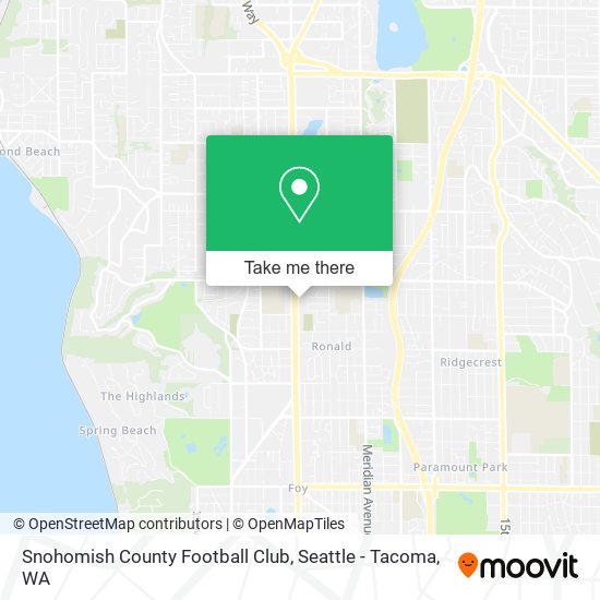 Snohomish County Football Club map