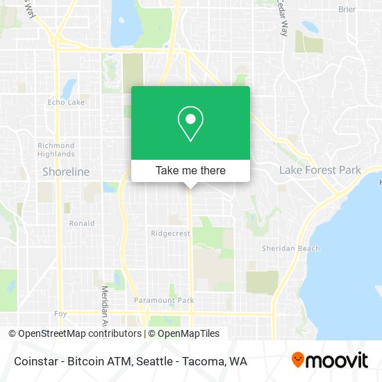 Mapa de Coinstar - Bitcoin ATM