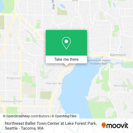 Mapa de Northwest Ballet Town Center at Lake Forest Park