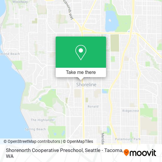 Shorenorth Cooperative Preschool map