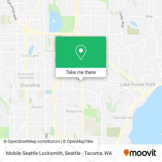 Mapa de Mobile Seattle Locksmith