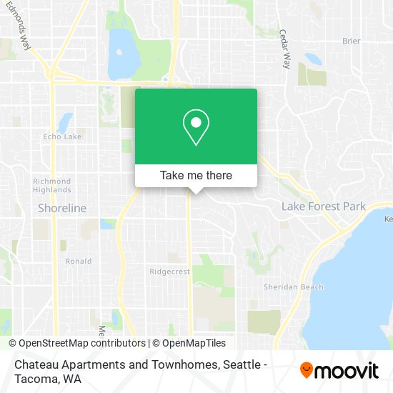 Chateau Apartments and Townhomes map