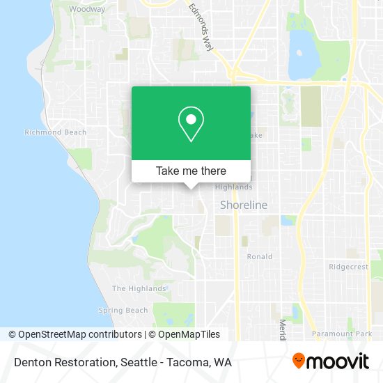 Denton Restoration map