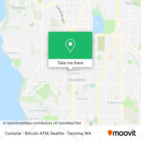 Mapa de Coinstar - Bitcoin ATM