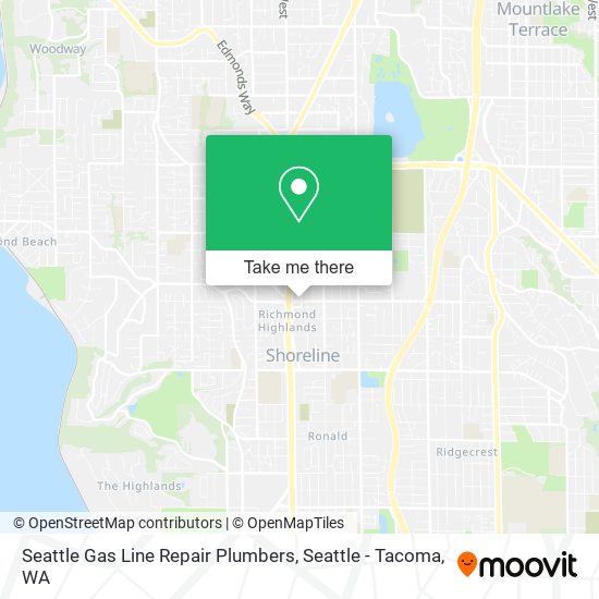 Mapa de Seattle Gas Line Repair Plumbers