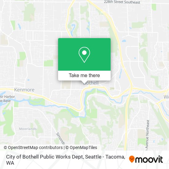 City of Bothell Public Works Dept map