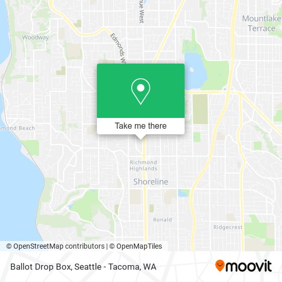 Ballot Drop Box map