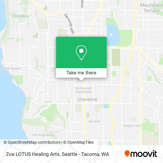 Mapa de Zoe LOTUS Healing Arts