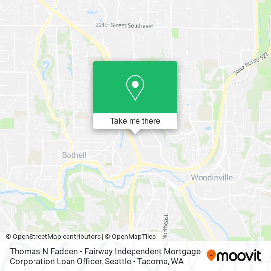 Thomas N Fadden - Fairway Independent Mortgage Corporation Loan Officer map