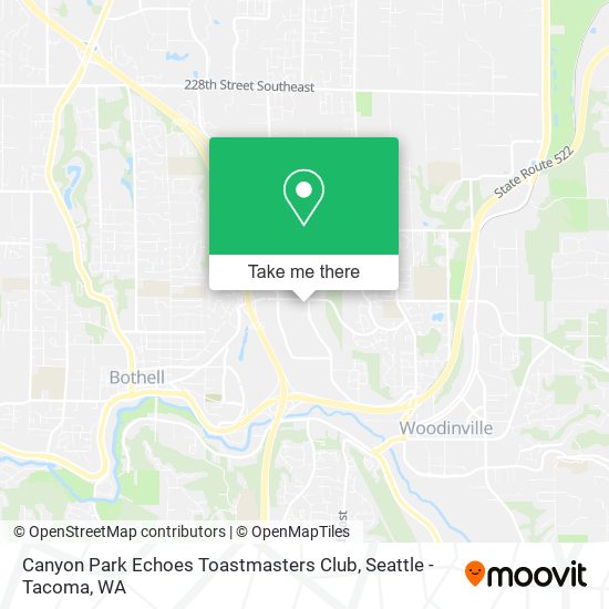 Canyon Park Echoes Toastmasters Club map