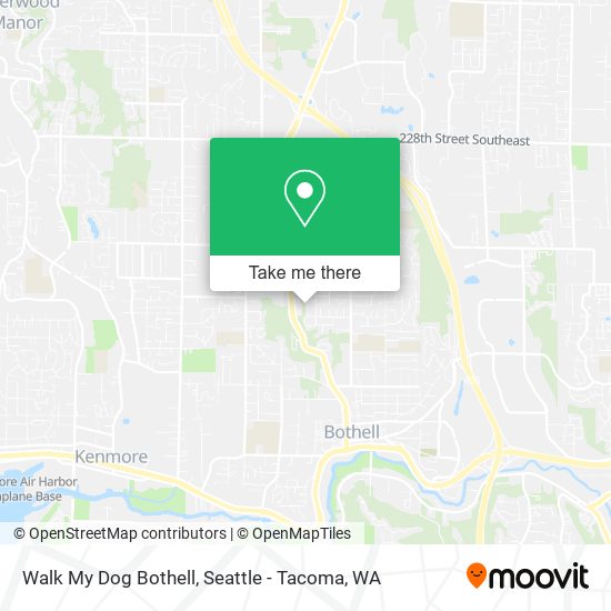 Walk My Dog Bothell map