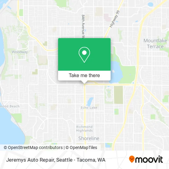 Jeremys Auto Repair map