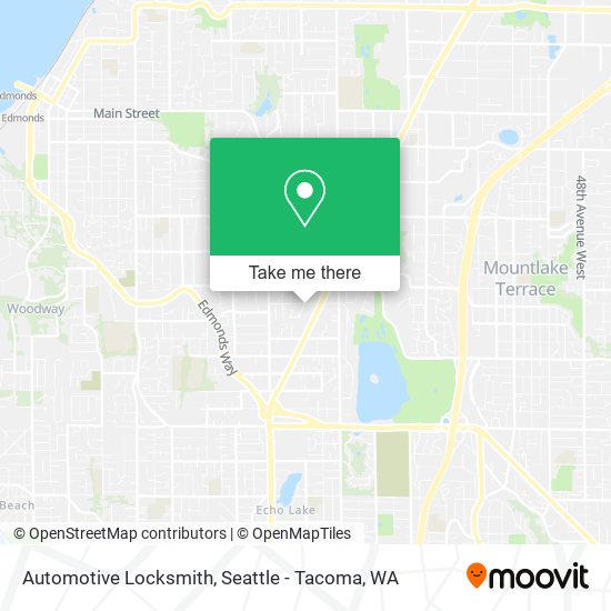 Mapa de Automotive Locksmith