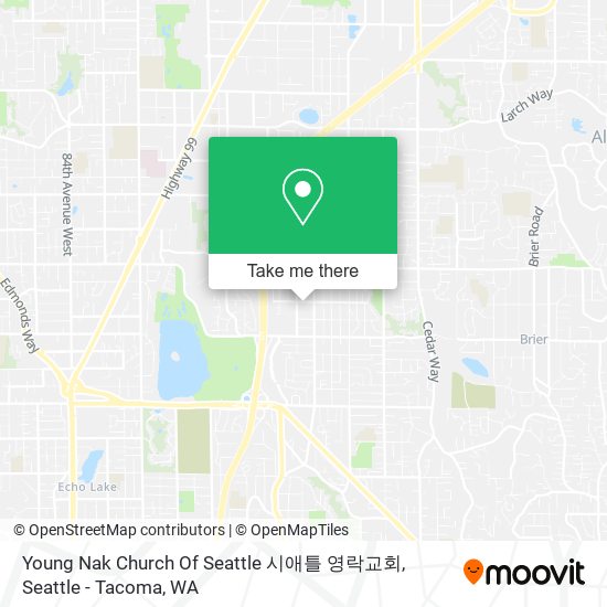 Mapa de Young Nak Church Of Seattle 시애틀 영락교회