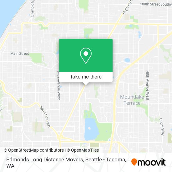 Mapa de Edmonds Long Distance Movers