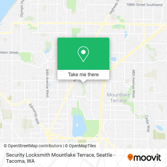 Mapa de Security Locksmith Mountlake Terrace