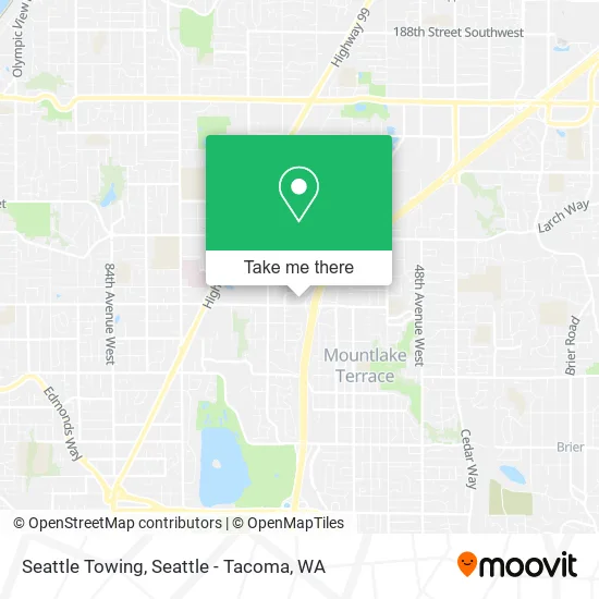 Mapa de Seattle Towing