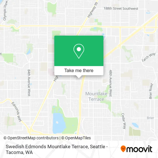 Mapa de Swedish Edmonds Mountlake Terrace