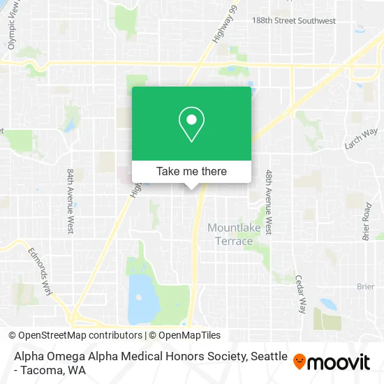 Alpha Omega Alpha Medical Honors Society map