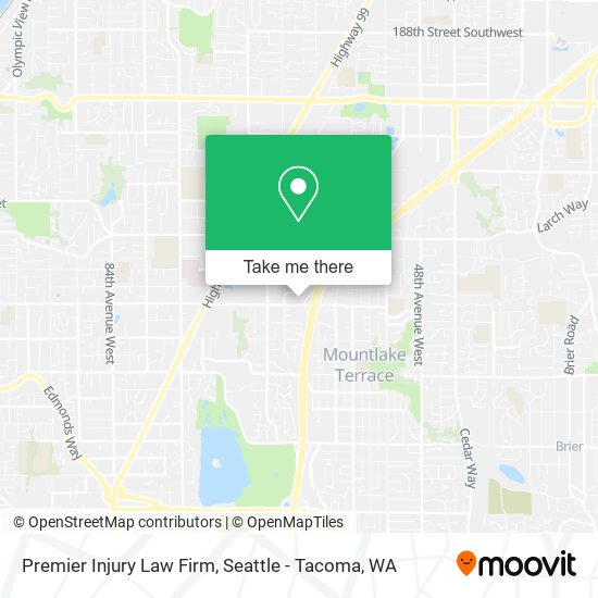 Premier Injury Law Firm map