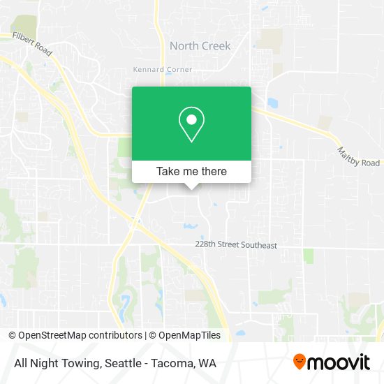 All Night Towing map