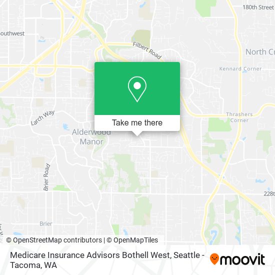 Mapa de Medicare Insurance Advisors Bothell West