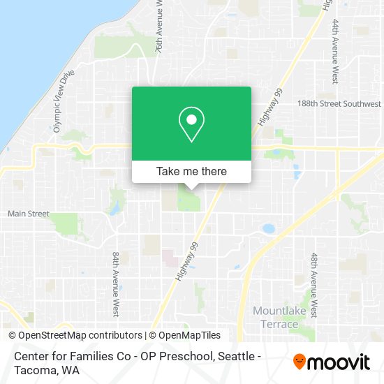 Mapa de Center for Families Co - OP Preschool