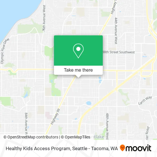 Healthy Kids Access Program map