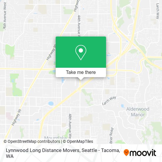 Mapa de Lynnwood Long Distance Movers