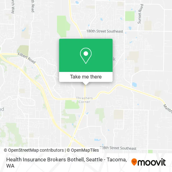 Mapa de Health Insurance Brokers Bothell