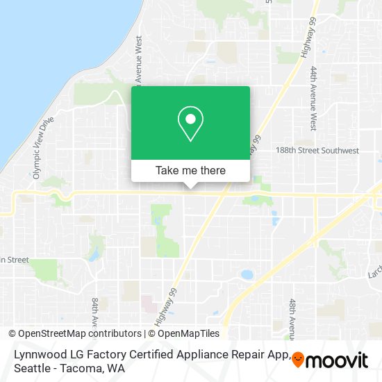 Lynnwood LG Factory Certified Appliance Repair App map