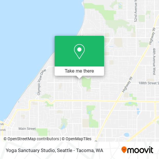 Mapa de Yoga Sanctuary Studio