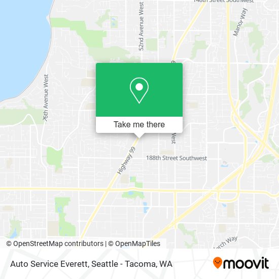 Auto Service Everett map