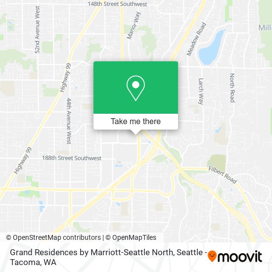 Mapa de Grand Residences by Marriott-Seattle North