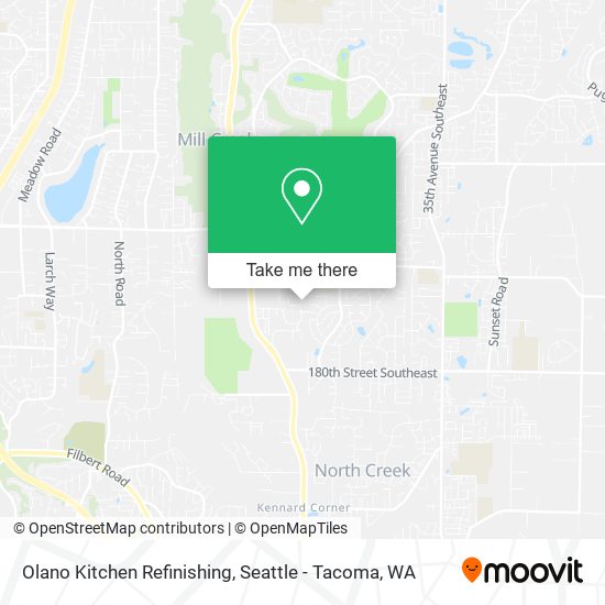Olano Kitchen Refinishing map