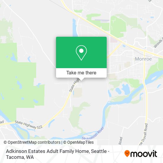 Adkinson Estates Adult Family Home map