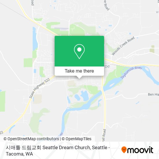 시애틀 드림교회 Seattle Dream Church map