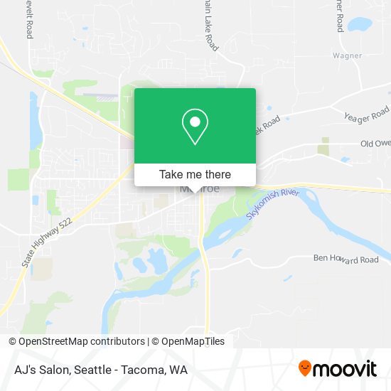 AJ's Salon map
