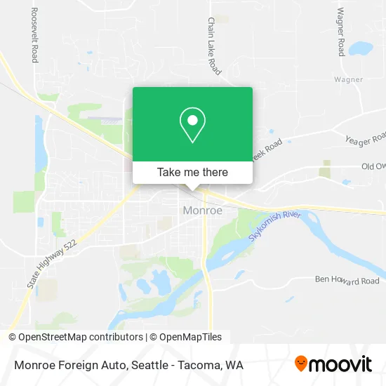 Monroe Foreign Auto map