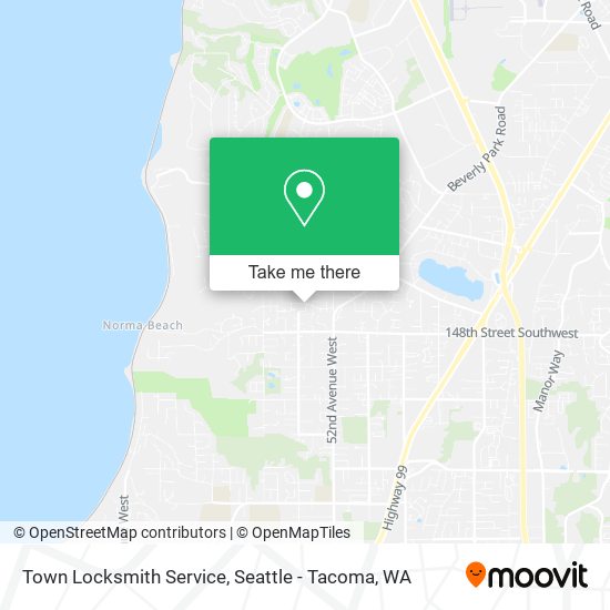 Town Locksmith Service map