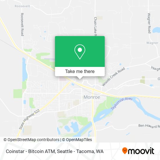 Mapa de Coinstar - Bitcoin ATM